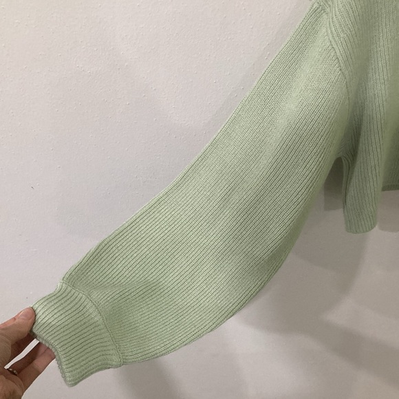 Mint green chunky crop sweater - Picture 7 of 7